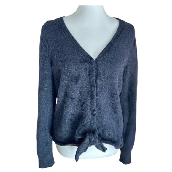 Olivia Sky fluffy button-down cardigan sweater - Picture 1 of 10
